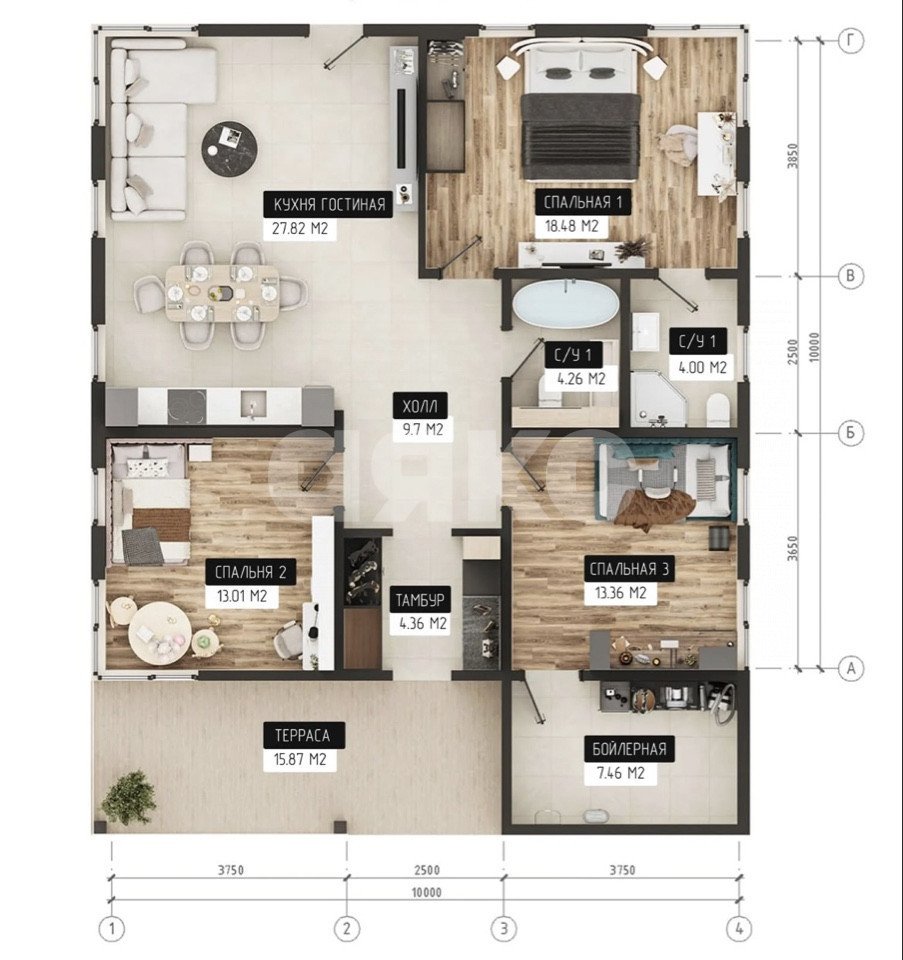 Фото №14: Дом 116 м² + 6 сот. - Раменское, Северный, мкр. КП Дергаево-3, ул. Январская
