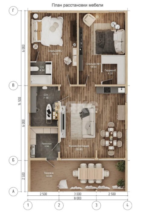 Фото №15: Дом 104 м² + 6 сот. - КП Новое Давыдово, ул. Цветочная